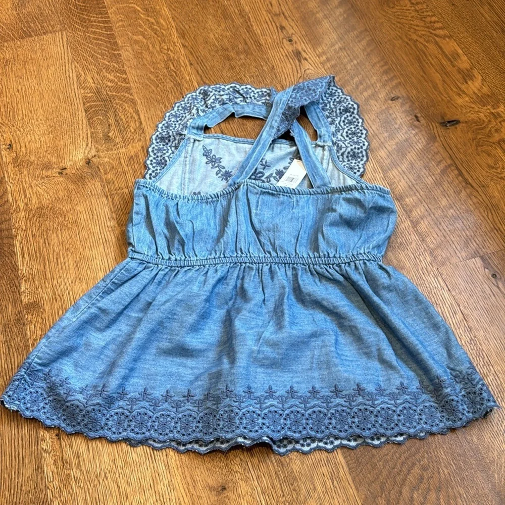 NWT Old Navy Girls Blouse Blue Size XL